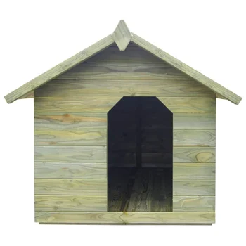 

Garden Dog House with Opening Roof FSC Impregnated Pinewood Garden Dog Kennel Waterproof and Suitable for Outdoor Use