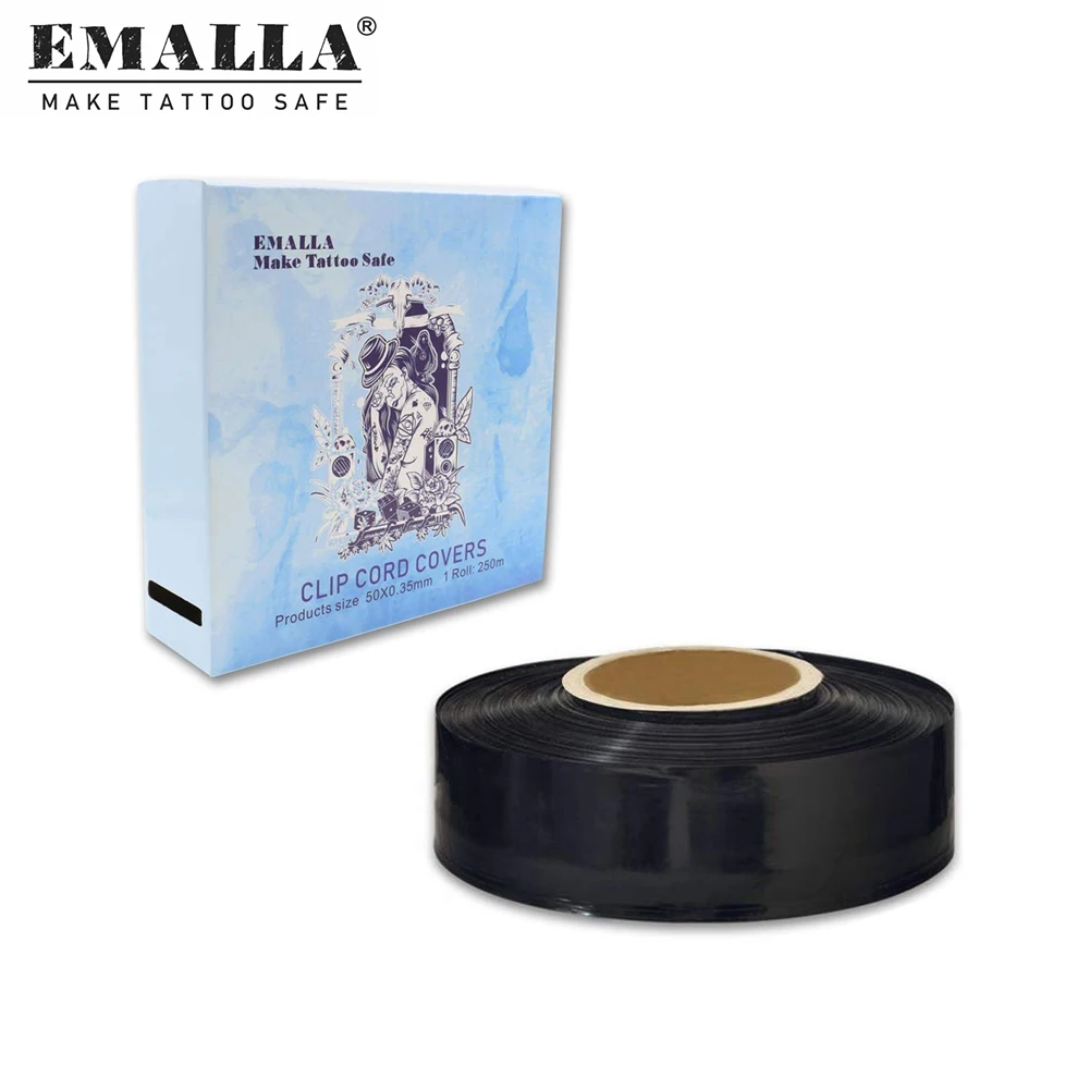 

250M Tattoo Clip Cord Covers Roll Clip Cord Sleeves Bags Supply for Tattoo Accessories Tattoo Supplies Free Shipping