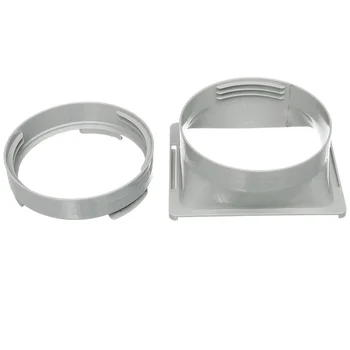 

1 Set Air Conditioning Body Interface Exhaust Duct Pipe Connector Round LF Series Square CH Series (White)