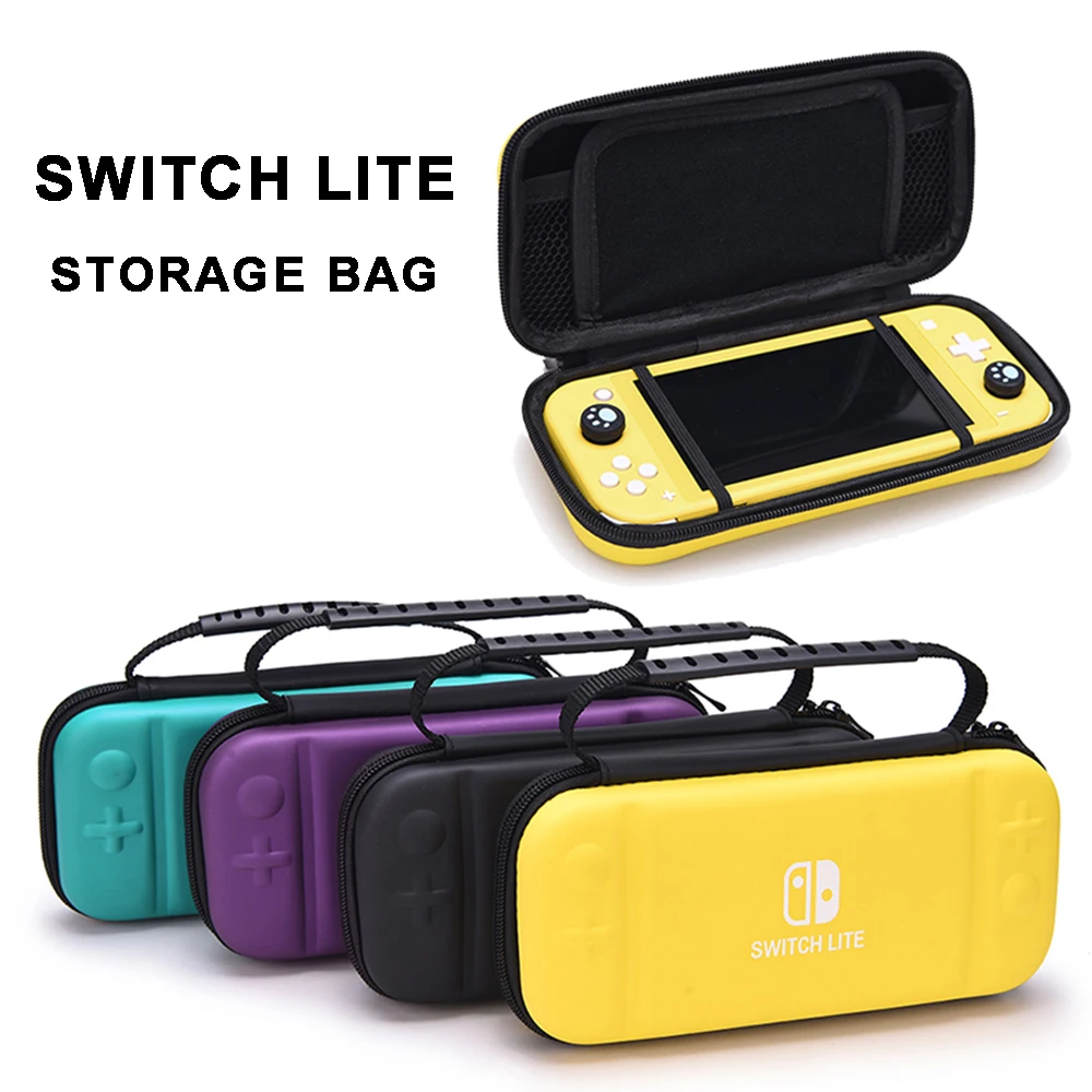 Чехол для переноски для Switch Lite, защитный жесткий чехол, дорожная сумка для хранения с 8 игровыми картриджами для Switch Lite, аксессуары