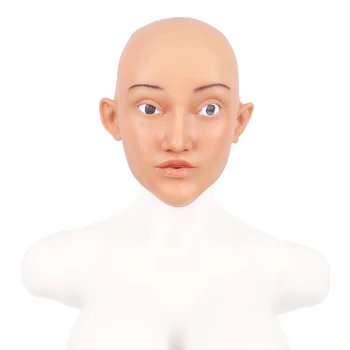 

Artificial Human Skin Face Realistic Silicone Real Flesh Masks Crossdresser Transgender Cosplay Disfigurement Repair Disguise