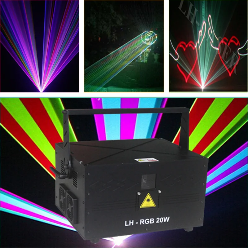 Бесплатная доставка 30 Вт RGB ILDA компьютерная Анимация лазер DMX DJ профессиональное