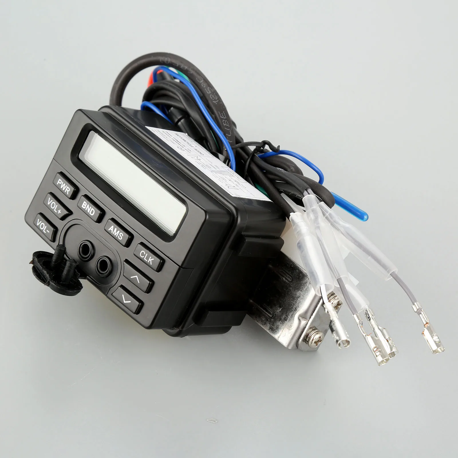 Mgoodoo 1 комплект DC12V 30 Вт аудио мотоциклетная радиосистема для Suzuki FM MP3 2 колонки подходят для Yamaha Honda Kawasaki 3,5 мм разъем