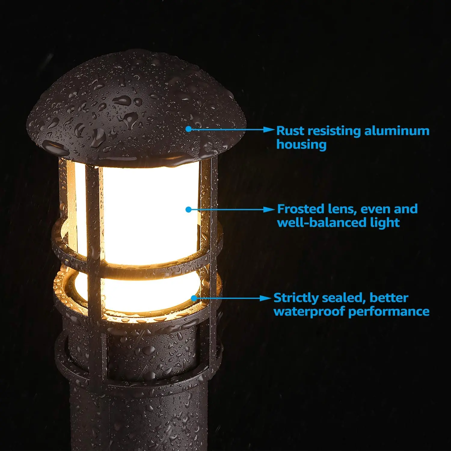 18W Outdoor Garden  LED Landscape Lights Mushroom 2*1m Cable Waterproof IP65 DC12V Yard Park Pathway Lawn Lamps 4