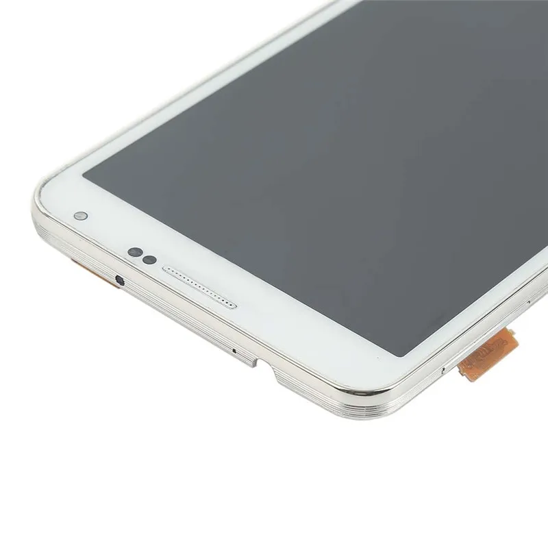 Белый для SAMSUNG Note 3 lcd сенсорный экран дигитайзер Запасные части N9005 дисплей N9005 ЖК-дисплей для Galaxy note 3 ЖК-рамка кнопка