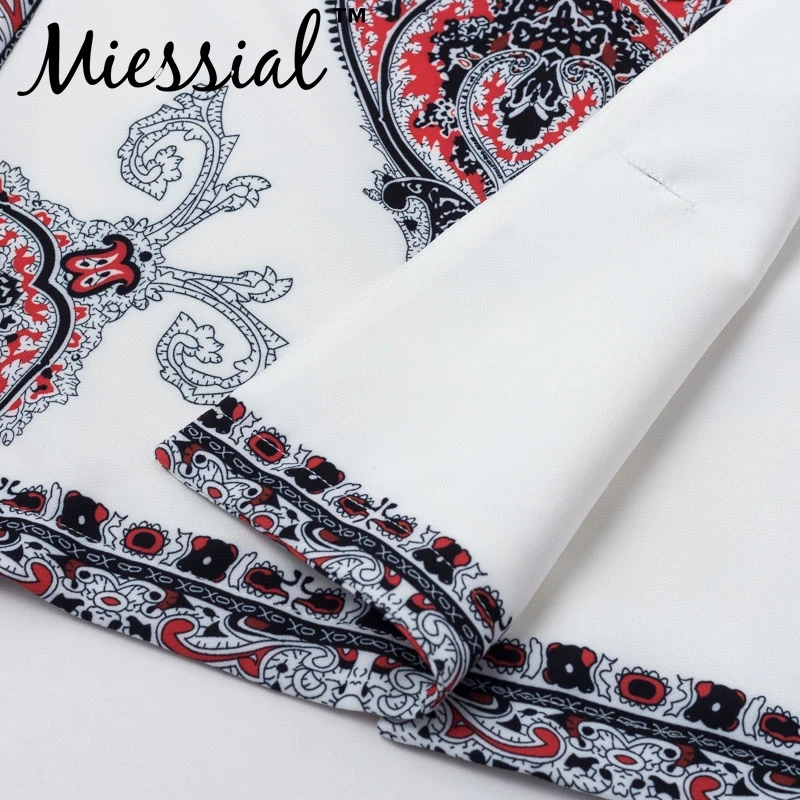Miessial, белое с тотемным принтом, сексуальное облегающее платье-Блейзер, женское элегантное мини-платье с длинным рукавом, женское осеннее зимнее сексуальное Клубное платье
