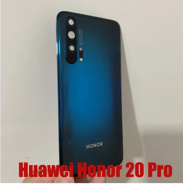Оригинальная задняя крышка для huawei Honor 20i, задняя крышка для батареи, Задняя стеклянная крышка, чехол для Honor 20 Pro, запасные части - Цвет: Honor 20 Pro