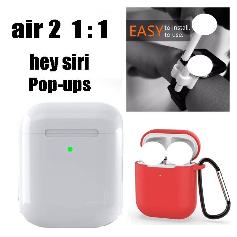 air baiS 2dhongTB Воздушный 1:1 Беспроводной Bluetooth наушники мини стерео Бас Наушники коробка для наушников pk i10 i11 i12 i800 i18 i1000 i140 i180 i200 i300 - Цвет: air baiS 2dhongTB