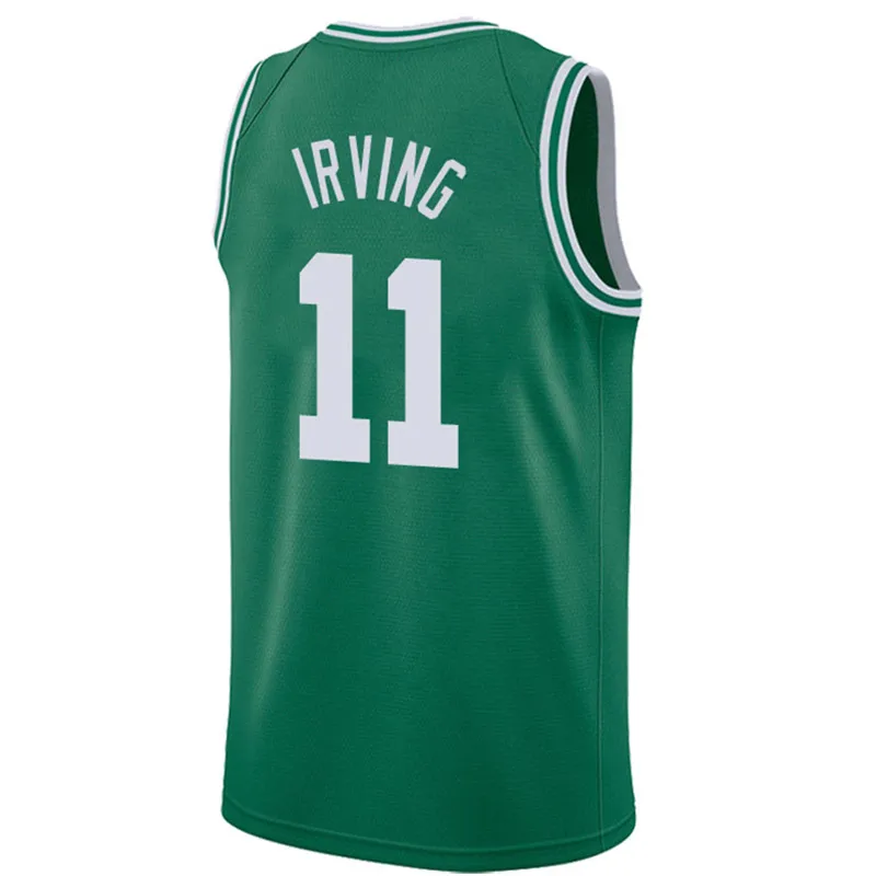 11 Kyrie Irvingly 0 Jayson Tatum JERSEY 20 Gordon hayard 7 Jaylen коричневые баскетбольные майки города - Цвет: 2018 NEW