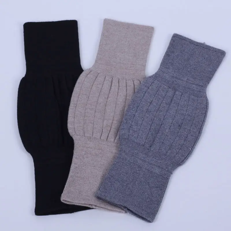 

Cashmere Wool Kneecap Cover Old Cold Legs Warm MEN'S AND WOMEN'S Wool Autumn & Winter Elderly Double Layer Thickening Lengthen C