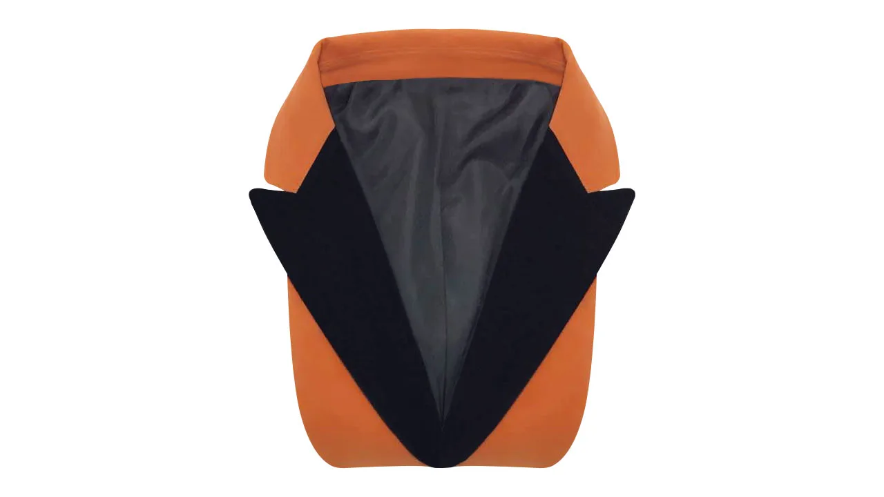Cosdaddy Eggsy Orange Velvet Blazer Jacket Cosplay Costume One Button Coat