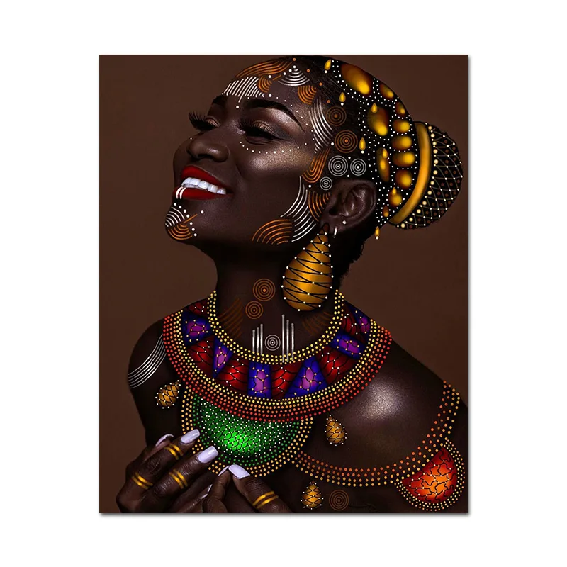 

women paintings wall art canvas african art wall portrait poster print wall pictures for bedroom voor woonkamer home decoration