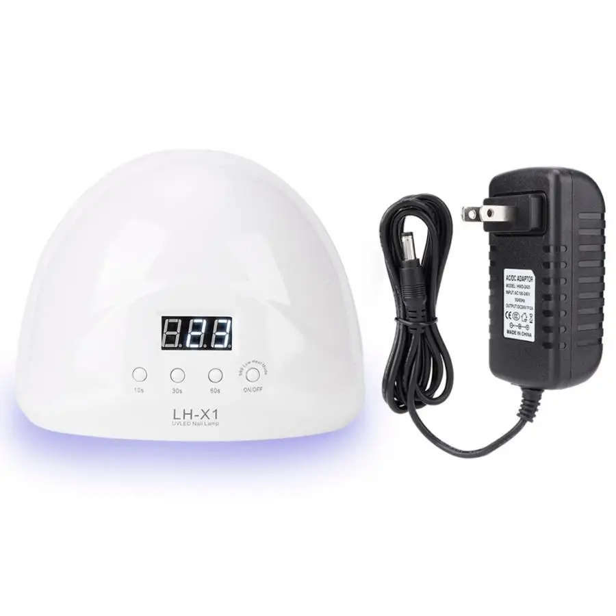 white US PLUG 60 Вт Профессиональная лампа для маникюра Гель-лак для ногтей быстрая сушилка светодиодный светильник 100-240 В лампа для маникюра - Цвет: white US PLUG