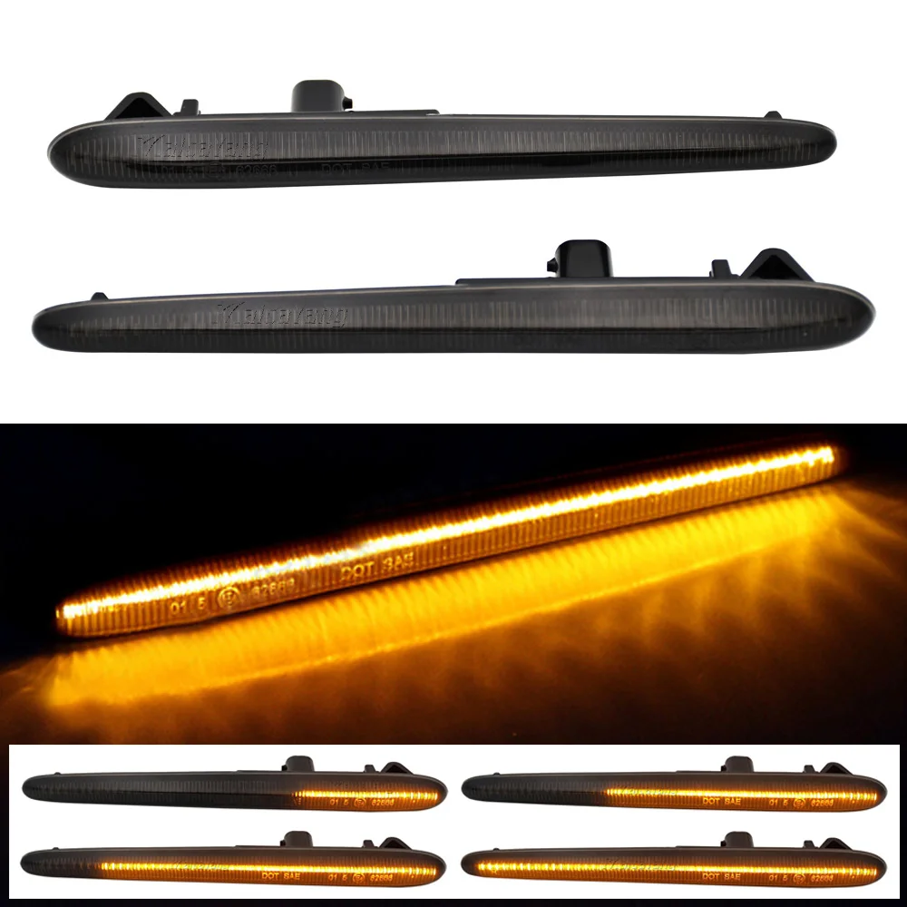 1 Paar dynamische LED Pfeil Seiten markierung Blinker Blinker fließendes Licht fit für Alfa Romeo Giulietta Veloce Ti Sprint 2014-2018 – Detail 6