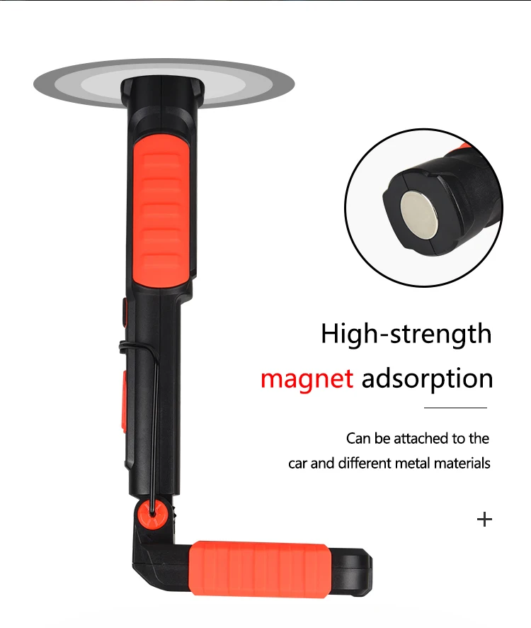 Супер яркий портативный фонарь светодиодный светильник на крючке Магнитный флэш-светильник USB Перезаряжаемый Авто Ремонт Водонепроницаемый Открытый Кемпинг
