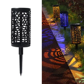 

Solor Panel Lawn Lamp 2019 Newest Outdoor Decoration Intelligent Double solar Light With Hollowed-Out Shape Solar lamp