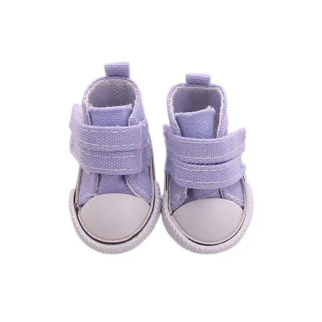 Shoes For Doll 5CM Mini Canvas Shoe Fit 14.5 Inch Nancy,Paola &BJD EXO Russian Doll DIY Handmade For Baby Birthday Festival Gift b939