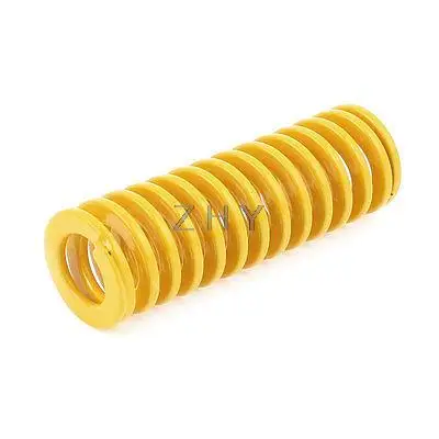 

Yellow Light Load Press Flat Coil Compression Die Spring 22mm x 11mm x 65mm