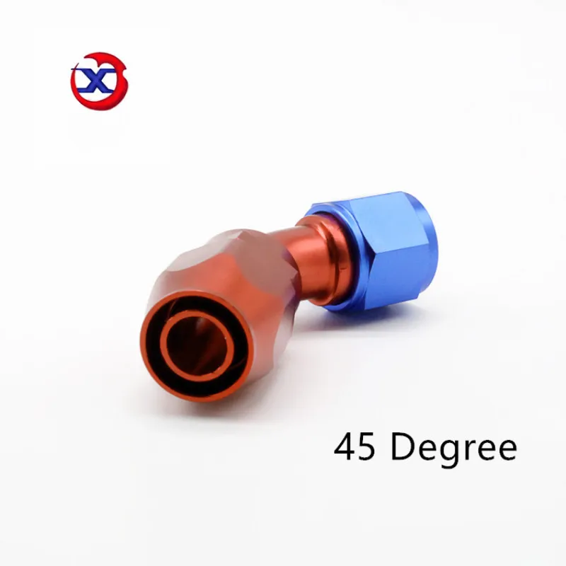 AN4Swivel 45 градусов фитинг Универсальный Масляный топливный адаптер конец шланга многоразового использования масляный топливный фитинг адаптер