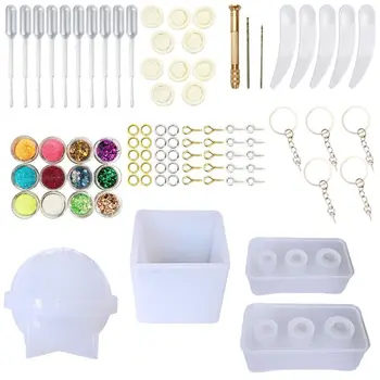 

Cosmic Ball Sqauare Egg Pendant Resin Molds Jewelry Pendant Mould Jewelry Making