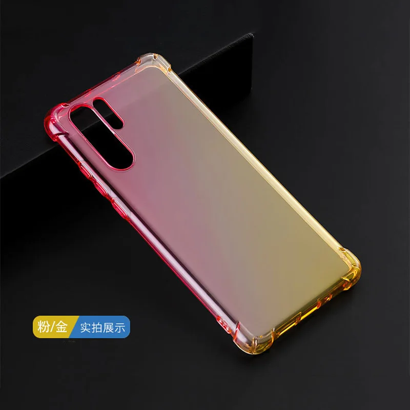 20 шт градиентный силиконовый чехол для хуавей п30 лайт/про huawei p30 Lite/P30 Pro/P20 Lite/P20 Pro Чехол s Мягкий ТПУ противоударный чехол Чехлы tok husa kryt