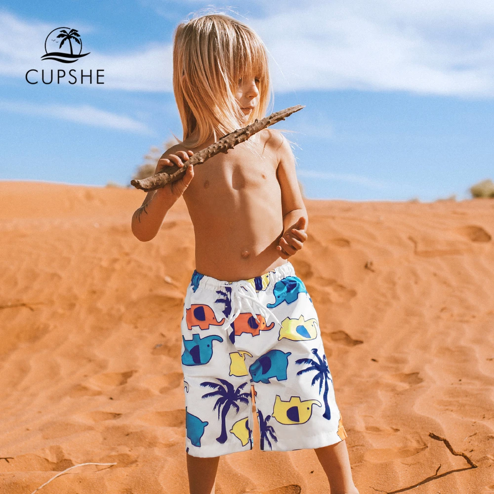 Cupshe Cartoon Elephant Boys Swim Trunks Swimsuit For Toddler Boy 2021