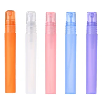 

800Pcs 10ml Spray Bottle Atomizer Perfume Fragrances Scent Toner Frosted Plastic Tube Make up Remover Cosmetic Container Vial