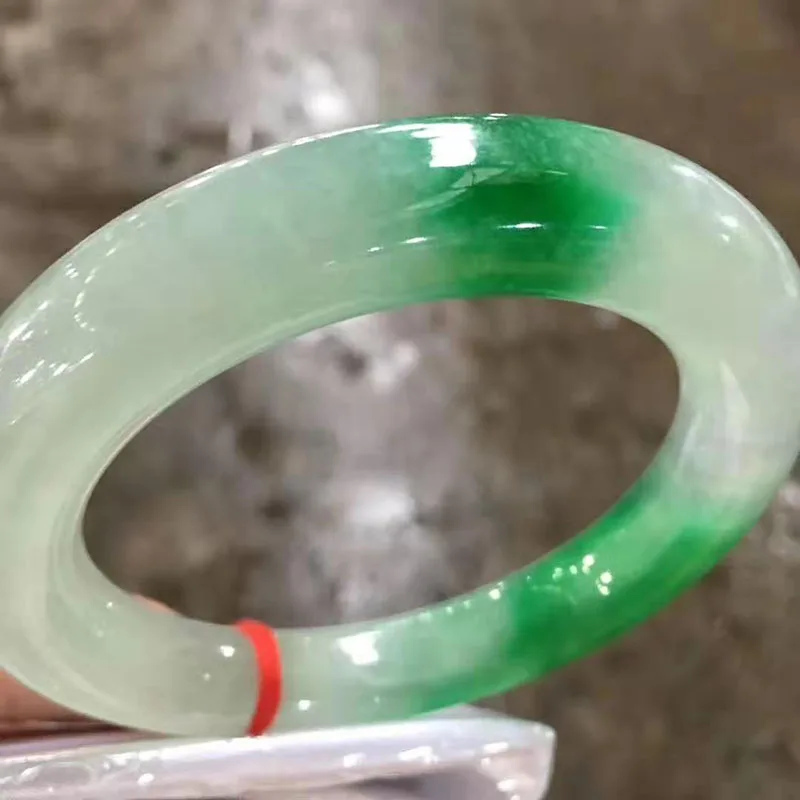 Myanmar Jadeite ледяной Круглый браслет(включая сертификат