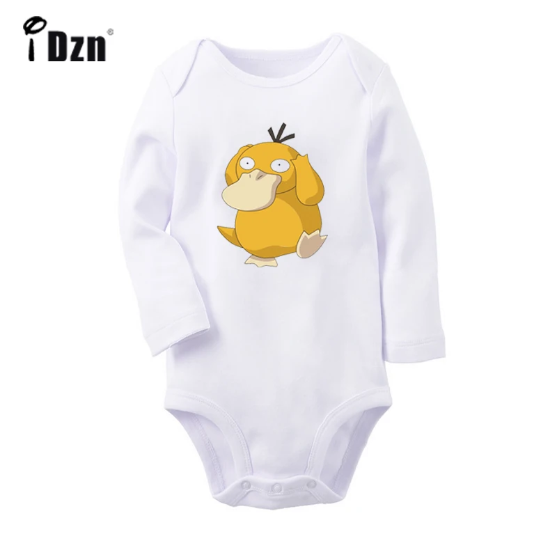 Детские топы с изображением Pokemon Psyduck Dragonite Kangaskhan Lugia 尼多兰 детское боди для новорожденных, детей ясельного возраста Комбинезоны комбинезон одежда из хлопка в подарок - Цвет: YbBaby668WC