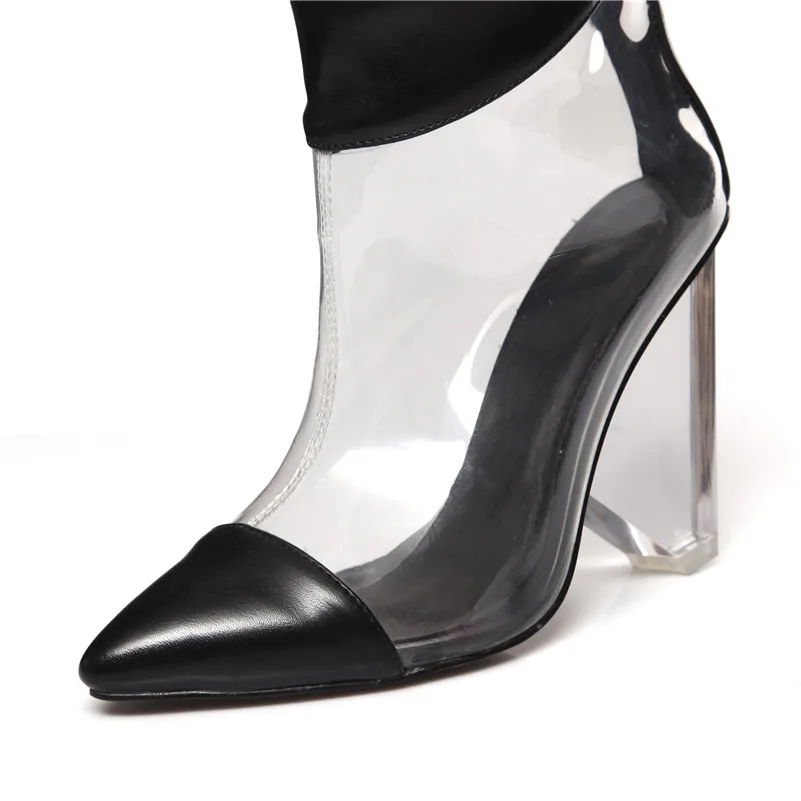 FEDONAS/новые женские высокие сапоги; женские ботфорты из искусственной кожи; пикантная обувь для вечеринок на странном каблуке; женская обувь для танцев; большие размеры