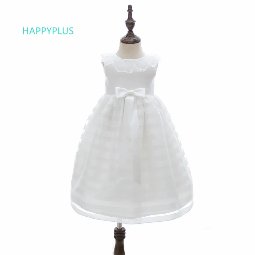 HAPPYPLUS/длинное платье для крещения; платье для маленьких девочек на день рождения; вечерние платья для детей 1-2 лет; детское платье для свадьбы