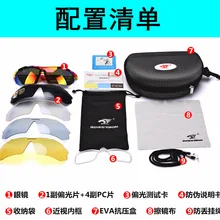 Езда Бег Спорт на открытом воздухе солнцезащитные очки Рыбалка Альпинизм ветрозащитный/простота комплект из пяти частей поляризованный светильник