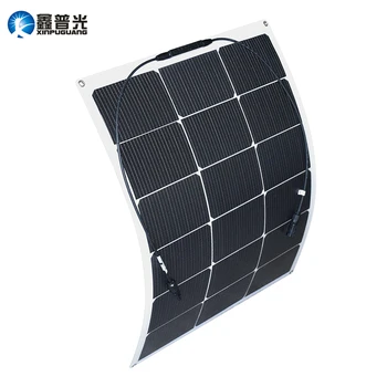 

60W 6V 9V Solar Panel New Design Flexible Efficient Monocrystalline Silicon Cell Module for 5V 3.7V Battery RV Phone Charger