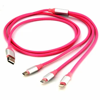 

Data cable extension cable lengthens extra long game smart device soft line fast charge speed charge portable one drag three