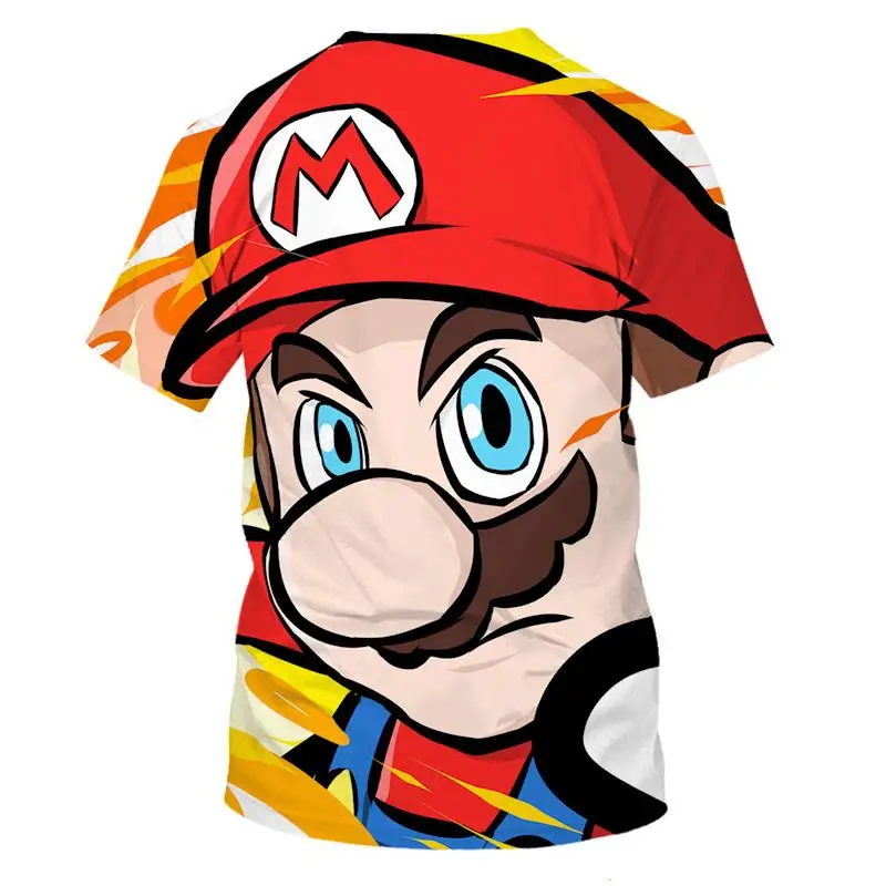 3d принт Super Mario Bros. Одежда с героями мультфильмов; модная футболка с принтом Марио Одиссея; футболки для мужчин и женщин; красивые с коротким рукавом