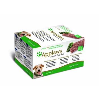 

Applows set for dogs "chicken, lamb, salmon": 5 PCs * 150g 0,75 kg x 2 PCs