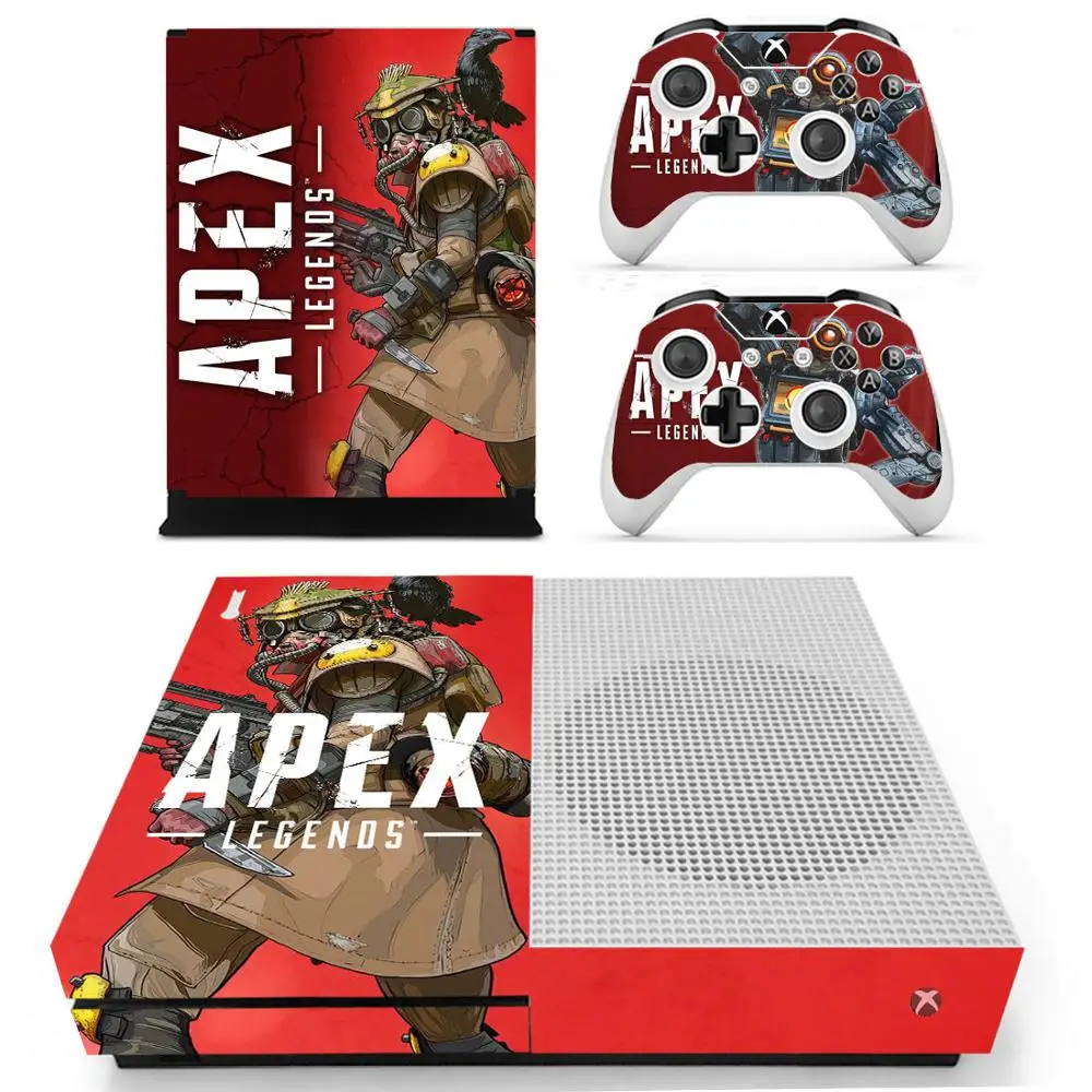 Apex legends наклейка s для Xbox One S Кожа Наклейка vinilo pegatina для Xbox one тонкая консоль и два контроллера