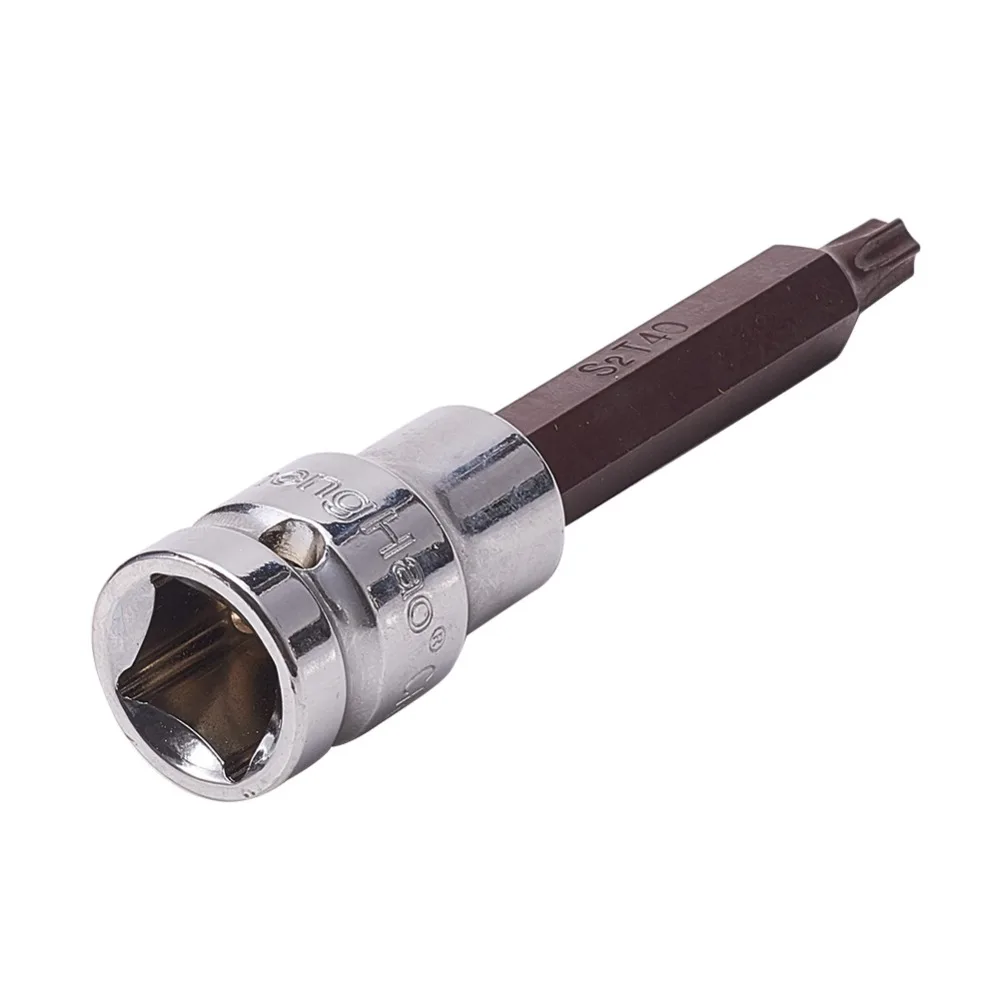 Utoolmart профессиональные T27 T40 T50 T55 головки Torx 1/" 100 мм длина хром-ванадиевая сталь отвертка приводной разъем