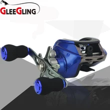 GLEEGLING baitcasing Рыболовная катушка 17+ 1BB Магнитная Тормозная Литья Катушки соль/пресноводные рыболовные катушки левая/правая тяга 9 кг