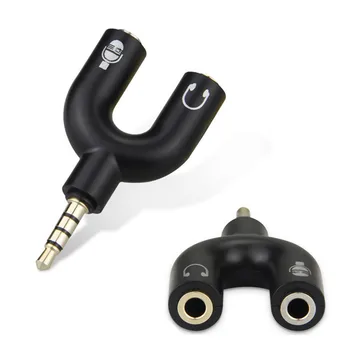 

2 in 1 Splitter 3.5mm Audio Earphone For Computer Notebook Phone Aux To Female Jack Headphone Microphone Mic Converters Combine