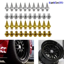 1pcs Car Wheel Rivets Spike For Wheel Rims Car Styling Tunning Brand New Plastic Cap Lip Screw Bolt Tires