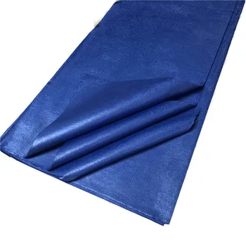 

2020 Guinea Baizn Riche Lace Fabric Jacquard Style Blue Color Brocade Women Dresses Sewing Material 5 Yards Basin Fabric AB30