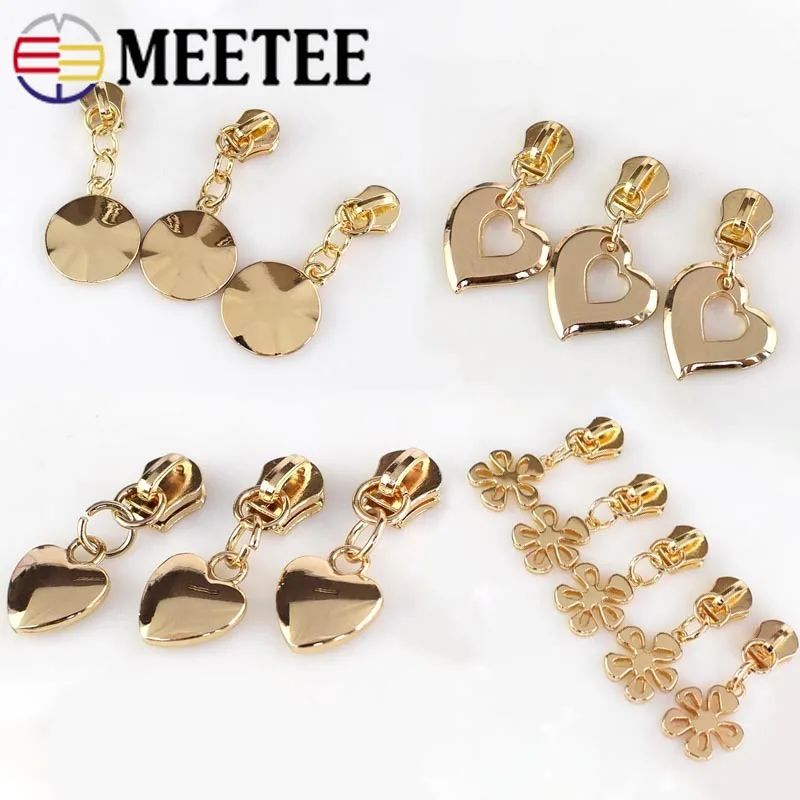 10 шт. Meetee 5 # металлические ползунки для молнии съемник головки сделай сам набор