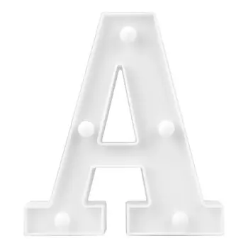 

INS hot English letter light LED symbol modeling lamp wedding digital light birthday proposal white light