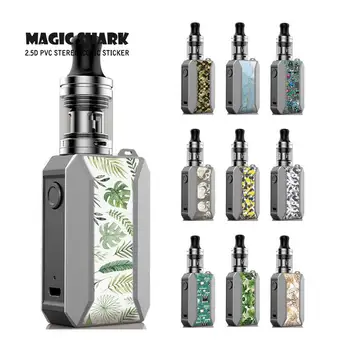 

Magic Shark 2.5D Bumpy Leaf Skull Army Graffiti E Cigarette Sticker Case Cover Film for Voopoo Drag Baby Trio Kit