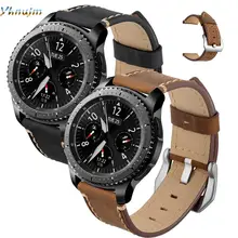 Ремешок из натуральной кожи для samsung gear S3 Frontier Classic/galaxy 46 мм Smart Watch 22 мм band