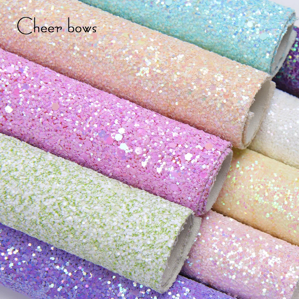 

22*30CM 22*30cm Sparkly Glitter Fabric Blingbling Solid Sheets For Home Textile Shoe Sewing Patches DIY Hair Bow Accessories