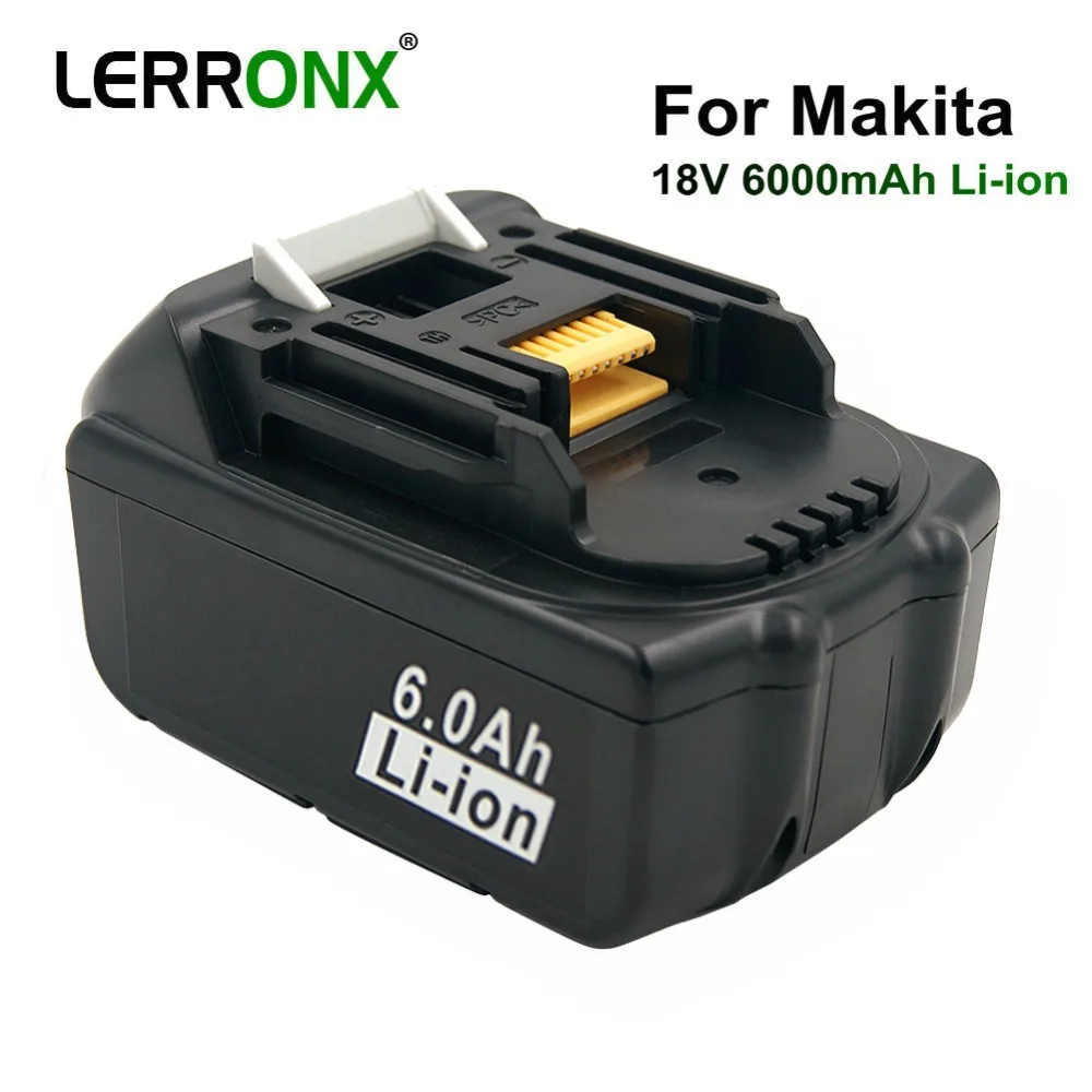 18 в 6000 мАч литий-ионная аккумуляторная Мощность инструмент Замена Перезаряжаемые Батарея для Makita BL1830 BL1815 BL1840 BL1850 BL1860 батареи