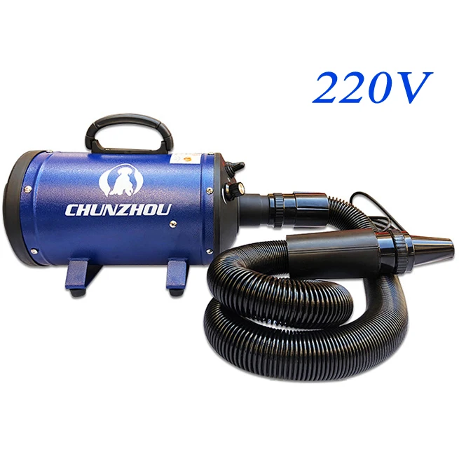 BS-2400, профессиональный фен для домашних животных, для магазина, для ухода за собаками/кошками, воздуходувка, маленький большой гигантский мотор, розовый, 110 В/220 В/2200 Вт - Цвет: Blue 220V