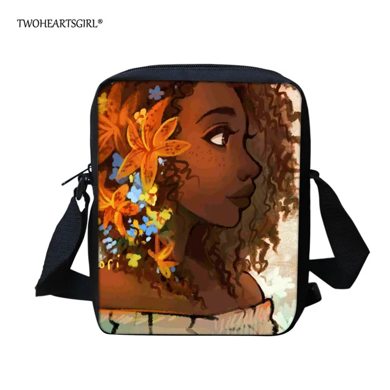 Twoheartsgirl черный комплект школьных сумок для девочек в африканском стиле для девочек-подростков, милый школьный рюкзак для детей, подарок - Цвет: Z5020E